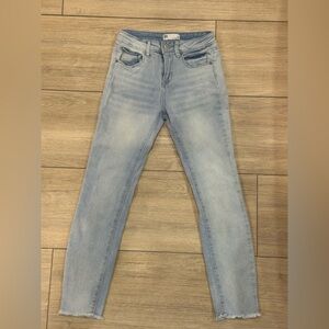 RSQ Girls Light Blue Jeans with Frayed Hem